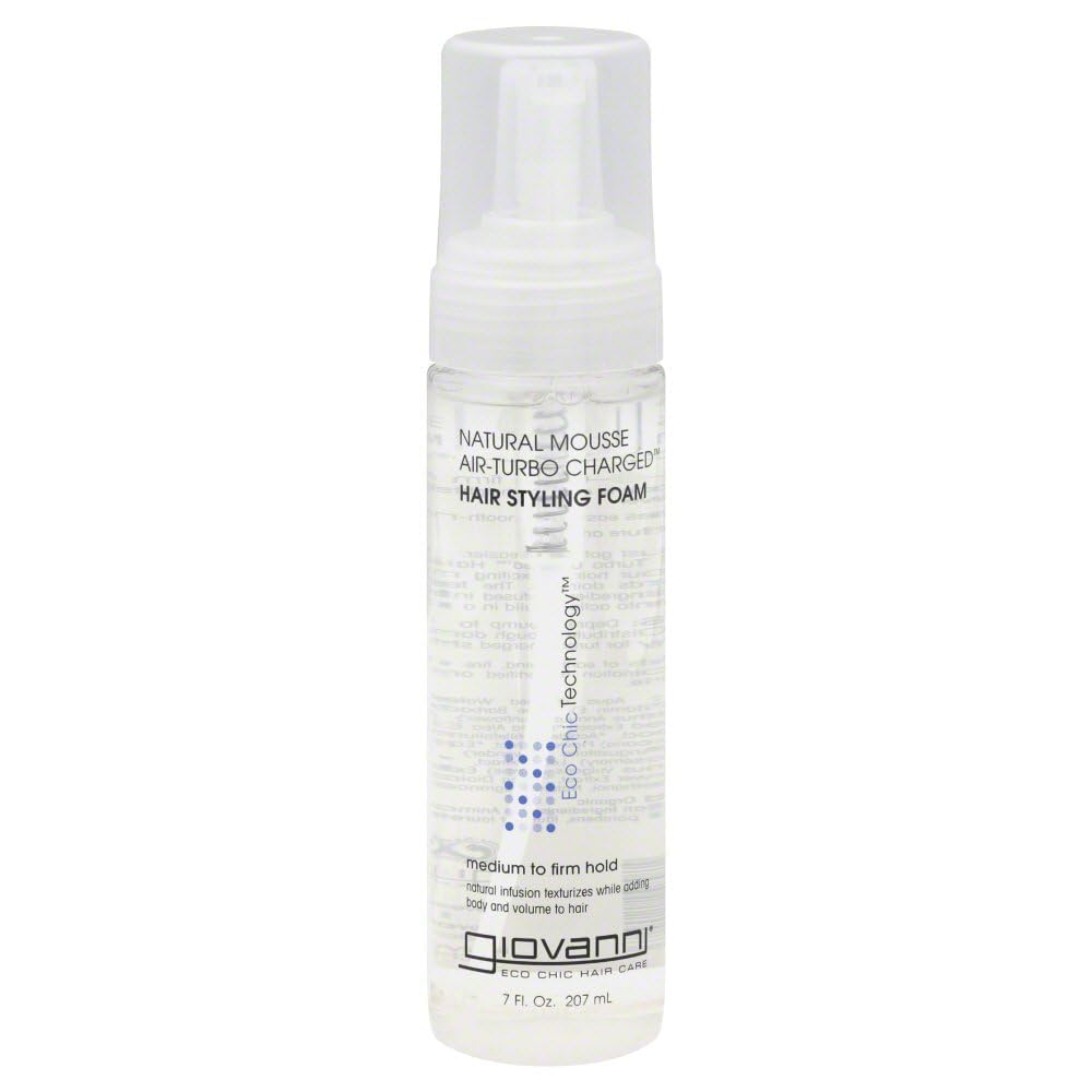 Giovanni: Natural Mousse (Air-turbo Charged), 7 oz (8 pack)
