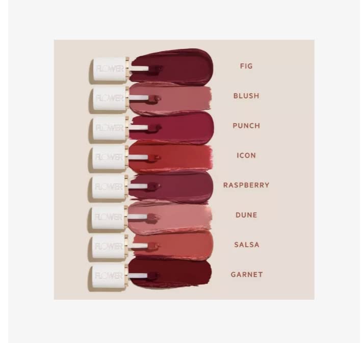 FLOWER BEAUTY By Drew Barrymore Perfect Pout Lip Color - Soft Matte Finish - Liquid Lipstick - Comfortable + Lightweight Feel (Blush)