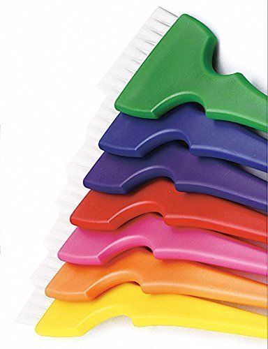 PERFEHAIR Hair Dye Brush Kit Coloring Tint Applicator Brushes Set-7 Rainbow Colors