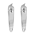 DNHCLL 2 PCS Metal Slanted Edge Nail Cutting Clippers Pedicure Manicure Tool Slanted Tip Cuticle Nail Clipper Cutter Nail Clipper Cutter Pedicure