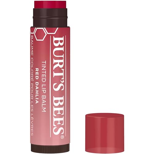 Burt's Bees Lip Tint Balm Valentines Day Gifts with Long Lasting 2 in 1 Duo Tinted Balm Formula, Color Infused with Hydrating Shea Butter for a