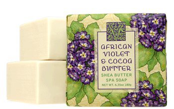 Greenwich Bay Cleansing Spa Soap, Shea Butter, and Cocoa Butter. Blended with Loofah and Apricot Seed, No Parabens, No Sulfates 6.35 Ounce (3 Pack)