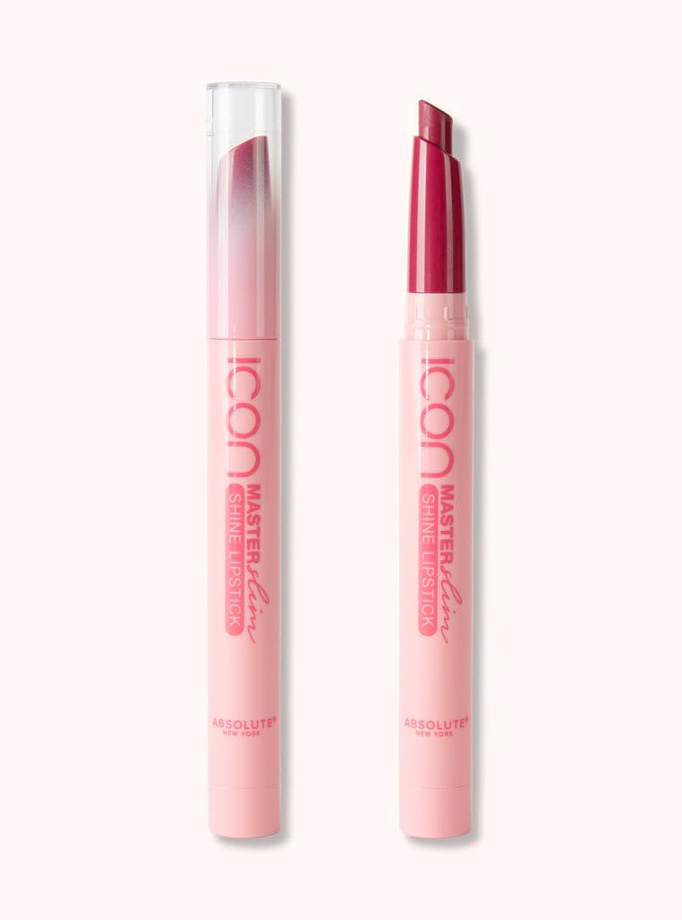 Absolute New York Master Slim Lipstick, Transfer Proof, Intense Pigment, Light-Weight, Buildable Color, Ultra-Shiny, Shine Slim Lipstick (MLSS24 Muted