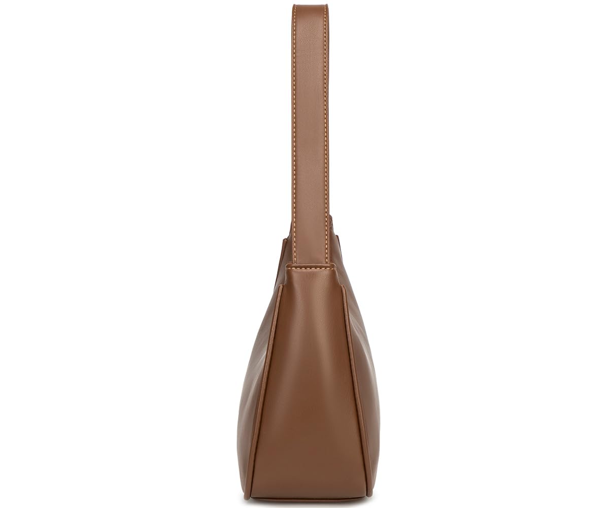 CYHTWSDJ Shoulder Bags for Women, Cute Hobo Tote Handbag Mini Clutch Purse with Zipper Closure (Chocolate)