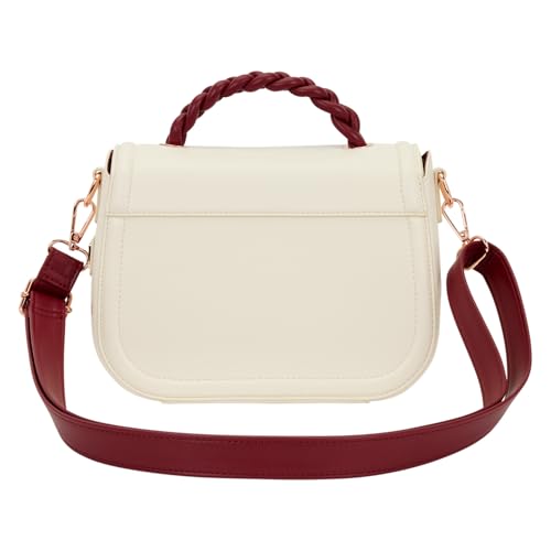 Loungefly Cream & Red Floral Crossbody Bag