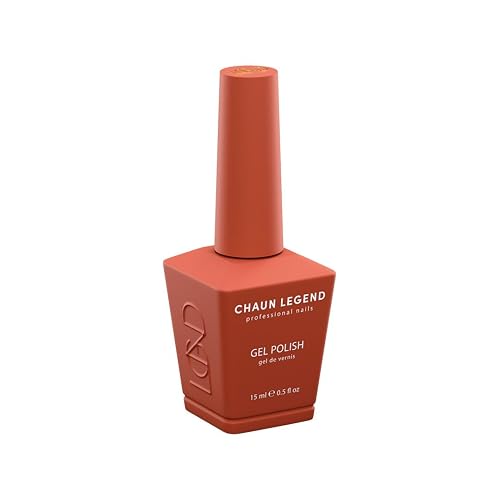 Chaun Legend Gel Nail Polish | Broke But Boujee LG5196 (pumpkin spice orange) | Soak Off UV LED Cure Gel Polish High Gloss 15ml Beauty & Personal Care Chaun Legend Professional Nails