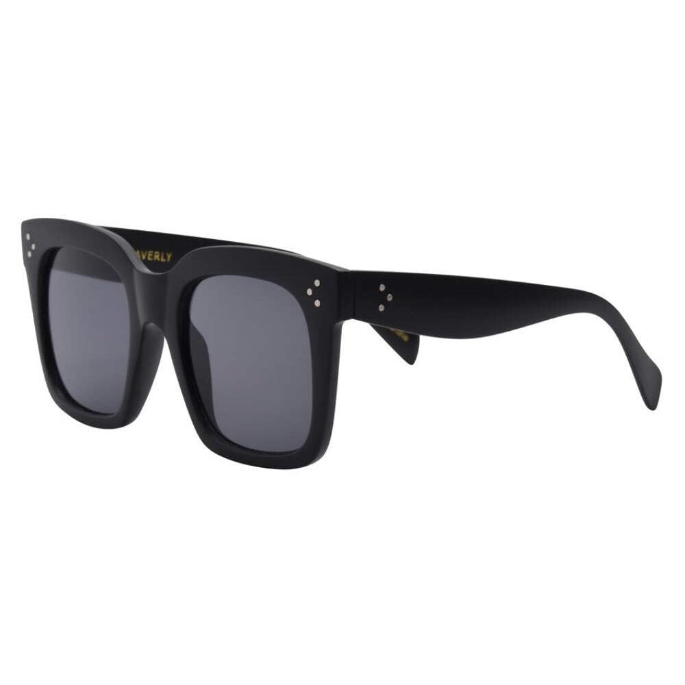I-SEA Women's Sunglasses - Waverly (MATTE BLACK/SMOKE POLARIZED)