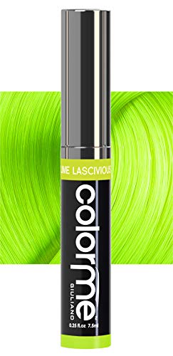 Colorme Root Touch Up Temporary Hair Mascara to color and Blend Semi Permanent Dye regrowth. Washes Out (LIME)