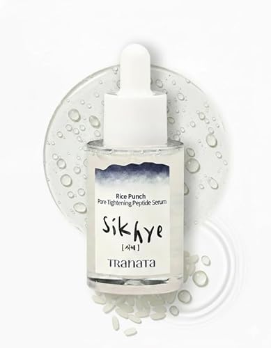 Tranata Rice Lipids Peptide Serum - UK Vegan Society Certified, 80% Rice Extract for Glass Skin Glow, Niacinamide & Adenosine High-Nutrition Barrier Beauty & Personal Care TRANATA