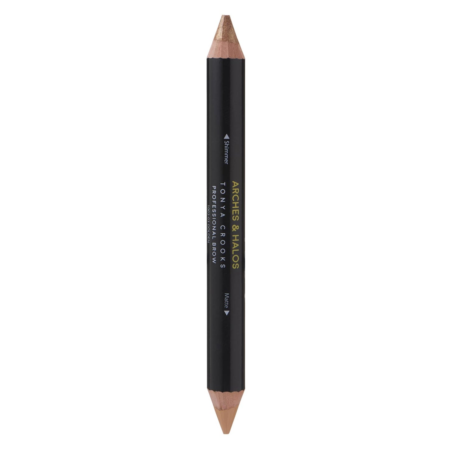 Arches & Halos Brow Highlighting and Concealer Crayon - Golden - Shaping and Shimmer Eyebrow Stick and Highlighter Duo - Soft, Ultra Creamy Formula