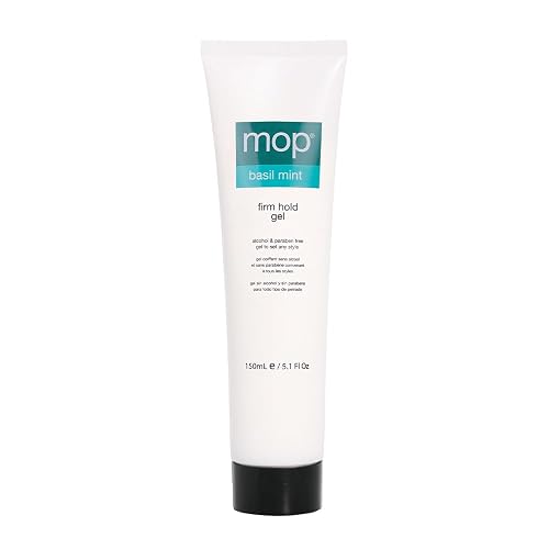 MOP - Basil Mint Firm Hold Gel - Tames Flyaways, Flake-Free, Humidity Resistant - 5.1 fl oz