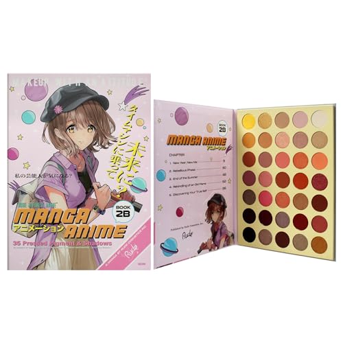 Rude Cosmetics Manga Anime 35 Pressed Pigment and Shadow Book 2B for Women - 1.34 oz Eye Shadow