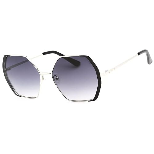 GUESS Factory Smoke Gradient Geometric Ladies Sunglasses GF0387 10B 57