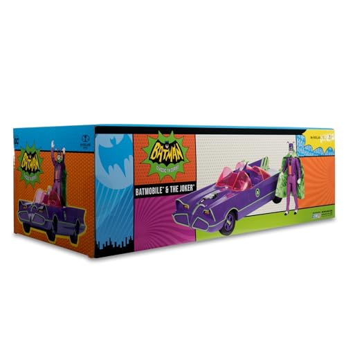 McFarlane Toys - DC Retro Batmobile & The Joker (Batman 66') 2pk, Gold Label, Amazon Exclusive