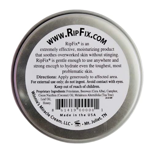 RipFix Hand Repair Balm for Dry Cracked Hands, Hand Salve for Gymnastics and Rock Climbers, Rip Fix Climbing Salve for Men and Women, Premium Gymnast