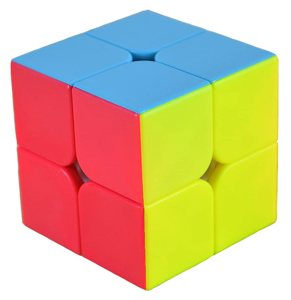 TANCH QIYI Speed Cube 2X2X2 No Stickers Magic Cube Puzzle Toy for Kids & Adults (Colorful)…