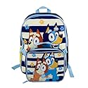 Fast Forward Bluey Backpack And Detachable Lunchbox - 15" - Bandit and Chilli - Adjustable Straps