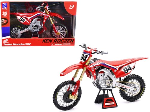 New Ray Honda CRF 450R Dirt Bike Motorcycle #94 Ken Roczen Red Team Honda HRC 1/6 Diecast Model