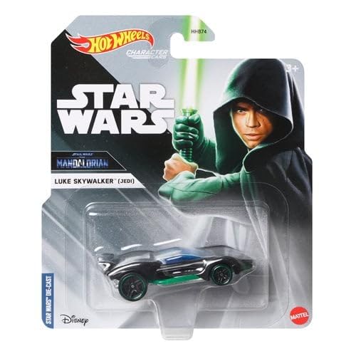 Hot Wheels Star Wars Studio Character Cars - Complete 7‑Pack (HHB74‑956H) | Luke, Darth Vader, Chewbacca, Mandalorian, Boba Fett, Princess Leia…