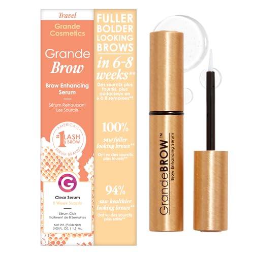 Grande Cosmetics GrandeBROW Brow Enhancing Serum for Fuller, Bolder, Looking Eyebrows - Brow Serum With Vitamins, Peptides, Antioxidants, Amino Acids Beauty and Personal Care Grande Cosmetics Default Title
