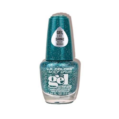 L.A. COLORS Demo - Color Craze Shimmer Gel Polish, Riot CNL281 Beauty & Personal Care L.A. COLORS