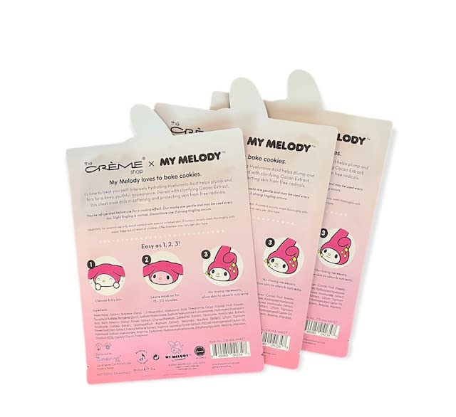 The Creme Shop x My Melody Sheet Mask - Limited Edition, 3-Pack