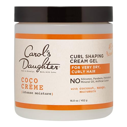 Carol’s Daughter Coco Creme Curl Shaping Cream Gel, with Coconut Oil, Coconut Milk, Hair Gel for Curly Hair , Silicone, Paraben and Mineral Oil Free