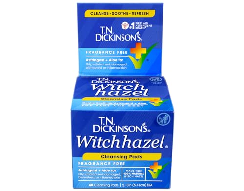 T.N. Dickinson's Witch Hazel Cleansing Pads, 60 Count Beauty and Personal Care T.N. Dickinson's Default Title