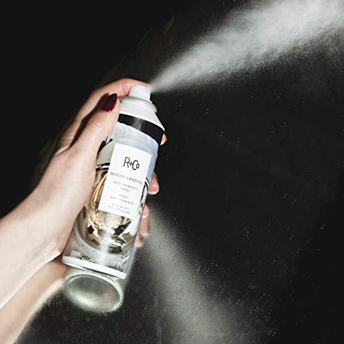 R+Co Moon Landing Anti-Humidity Spray | Calms Frizz + Repels Moisture + Tames Flyaways | Vegan + Cruelty-Free | 5 Oz