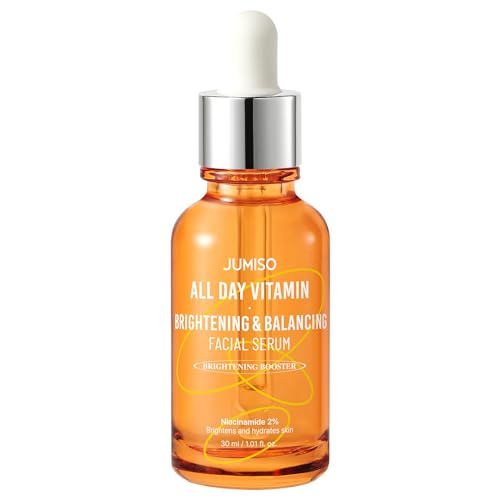 JUMISO All Day Vitamin Serum, Brightening & Balancing Facial Serum, Gift, Vitamin C, A, B, D, E , Serum with Vitamin, Korean Skincare, Skin