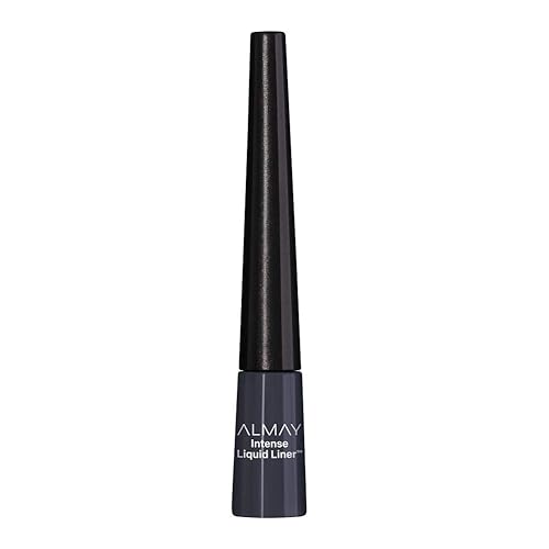 Almay Intense Liquid Eyeliner, Waterproof and Longwearing, Hypoallergenic, Cruelty Free, -Fragrance Free, Ophthalmologist Tested, 223 Black Pearl