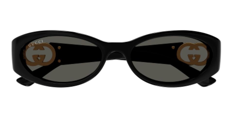 Gucci Women's Hailey Sunglasses, Black-Black-Grey, One Size