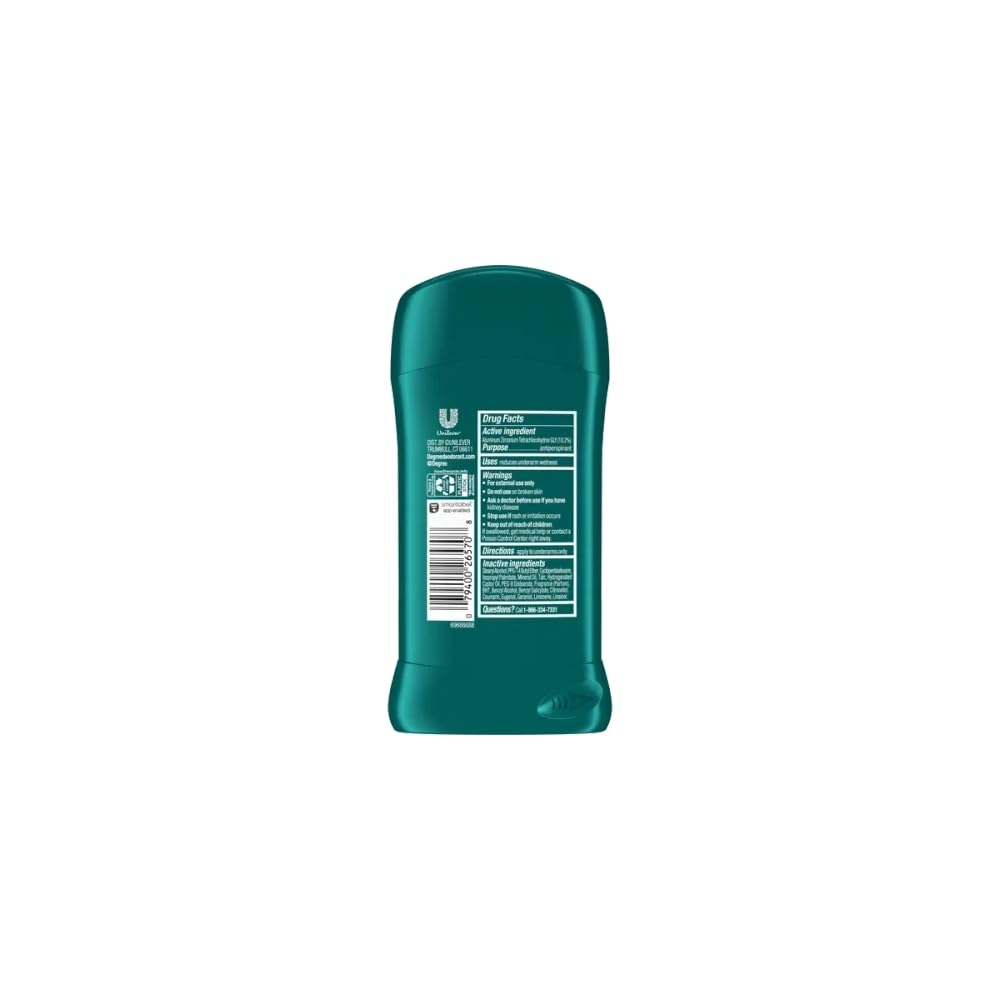 Sport Invisible Antiperspirant & Deodorant Stick by Degree for Men - 2.7 oz Deodorant by Degree Beauty and Personal Care Degree