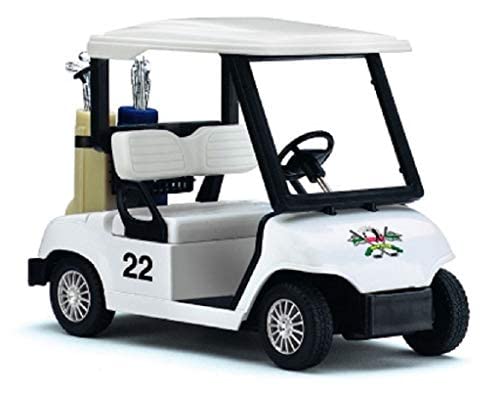 KiNSFUN Golf Cart 4Β½" Die Cast Metal Model Pullback Action Toy