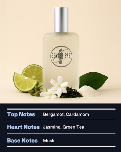 PB ParfumsBelcam Gender One Eau de Toilette | Fresh Citrus & Green Tea with Bergamot, Cardamom, Jasmine & Musk | Unisex Perfume 3.4 oz
