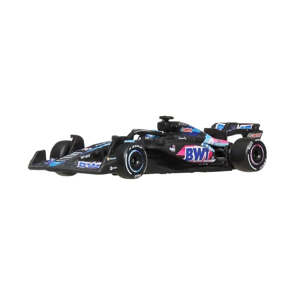 Hot Wheels Formula 1 Car Model F1 BWT ALPINE A524 Pierre Gasly 10 - Die Cast Scale 1:64 - Length 8 cm - JBM21
