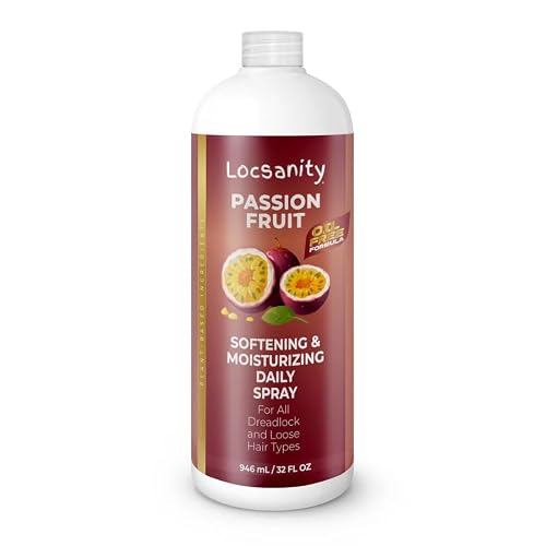 Loc Spray - Locsanity Daily Moisturizing Refreshing Spray for Dreadlocks, Locs, Sisterlocks - Passion Fruit Hair and Scalp Moisturizer for Dry Locs