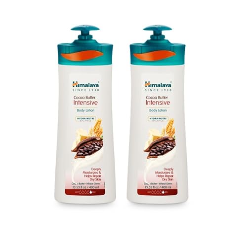 Himalaya Herbal Healthcare Cocoa Butter Intensive Body Lotion, Daily Ultra Moisturizer for Dry Skin, 13.53 oz, 2 Pack