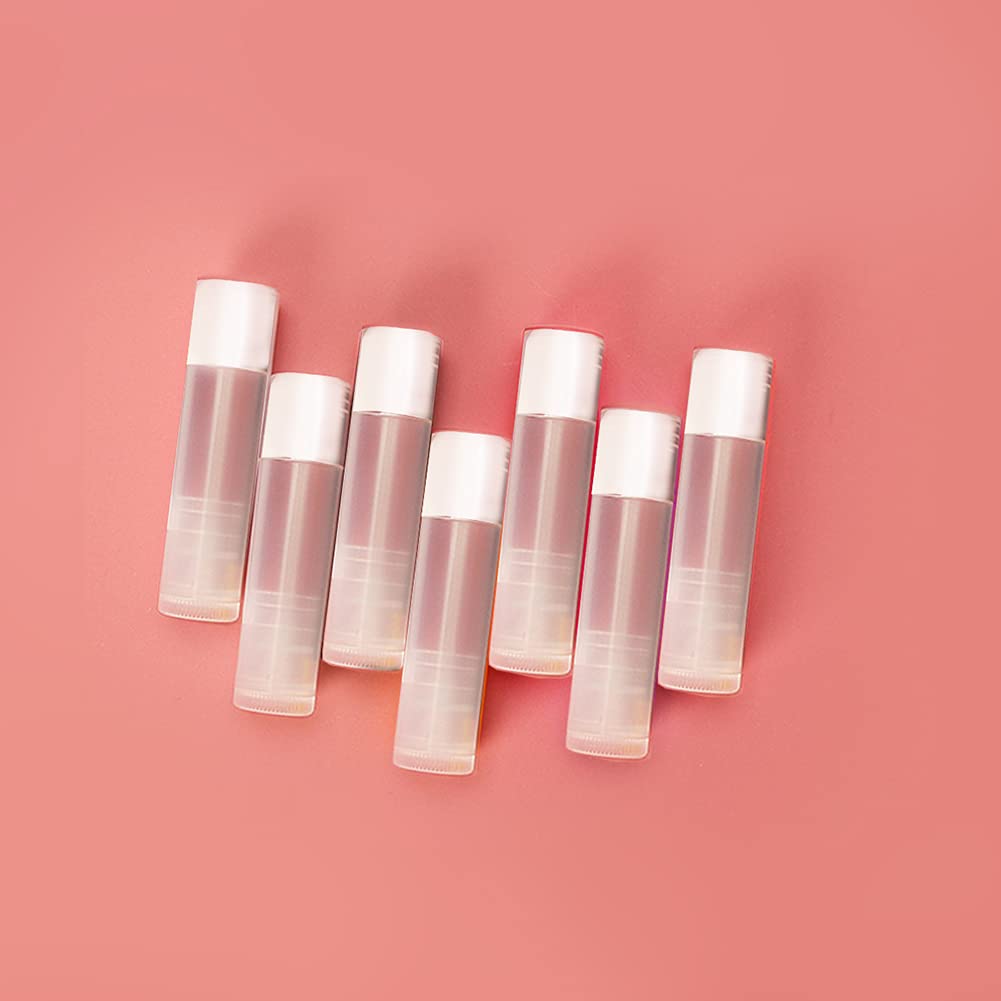 Lip Balm Empty Container Tubes 3/16 Oz (5.5ml), Pack of 12; Natural (Translucent) Color