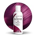 Adore Semi Permanent Hair Color (088 Magenta) | Vegan & Cruelty-Free Purple Hair Dye | No Ammonia, No Peroxide, No Alcohol | 4 Fl Oz