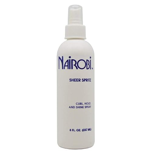 Nairobi Sheer Spritz Curl Hold and Shine Spray By Nairobi for Unisex Hair Spray, 8 Ounce