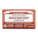 Dr. Bronner’s - Pure-Castile Bar Soap (Eucalyptus, 5 ounce) - Made with Organic Oils, For Face, Body and Hair, Gentle and Moisturizing, Biodegradable