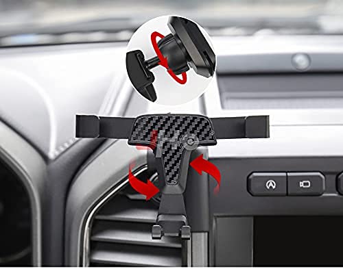 JHO Car Phone Holder Air Vent Mount with One Button Release Clamp, Rotatable Phone Mount Compatible for Ford F150 Raptor 2015-2020 2019 18 17 16…