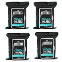 Men's Cooling Face + Body Cleansing Wipes - 4 Pack - 120 Count Post Workout Travel Towlettes