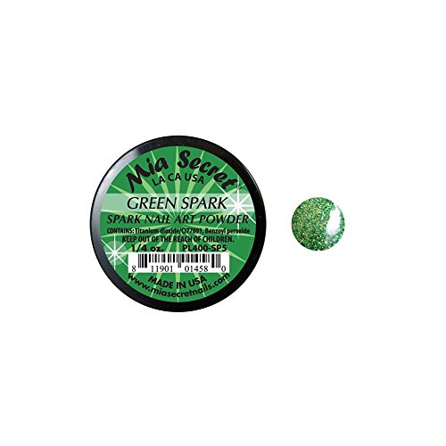 Mia Secret Professional Spark Collection Acrylic Powder 1/4 oz (Pick Your Color) (Green Spark) Beauty & Personal Care Mia Secret