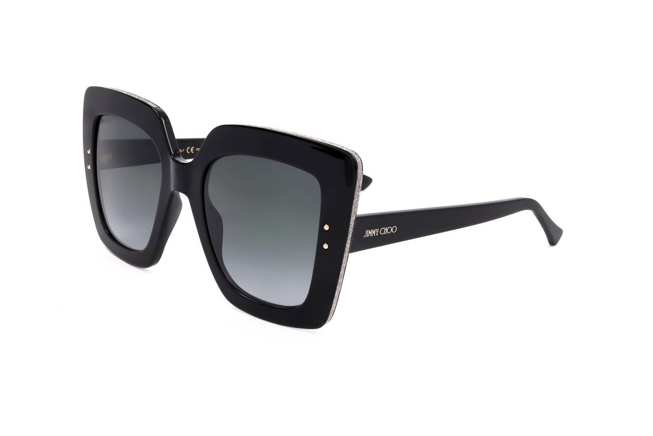 JIMMY CHOO AURI/G/S Black/Grey Shaded 53/22/145 women Sunglasses
