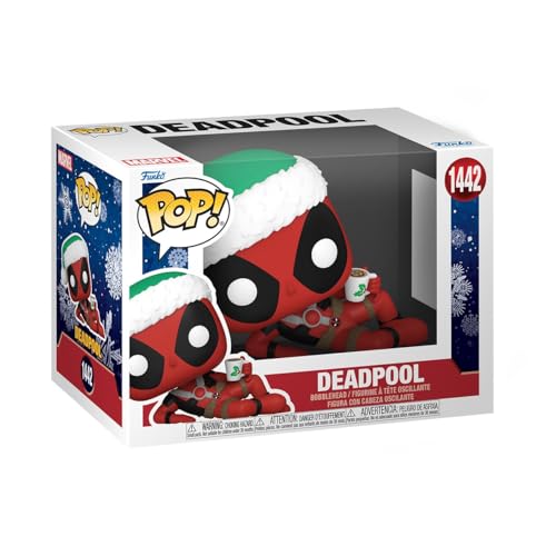 Funko POP! Marvel: Holiday - Deadpool - Marvel Comics - Collectable Vinyl Figure - Gift Idea - Official Merchandise - for Kids & Adults - Comic Books…