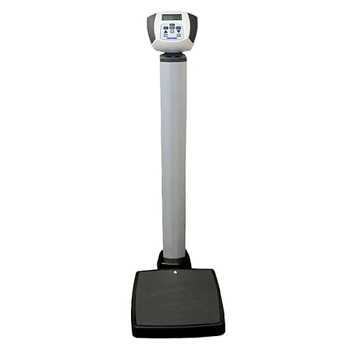 Health O Meter 599KL Digital Scale, Waist High, 600 lbs. Capacity, 14-1/4" x 14-1/4" x 2-5/8" Platform