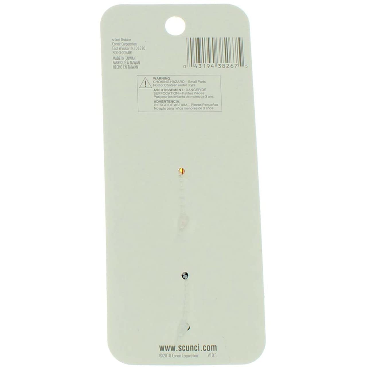 Scunci Hair Clip, Wingless 2 Ea