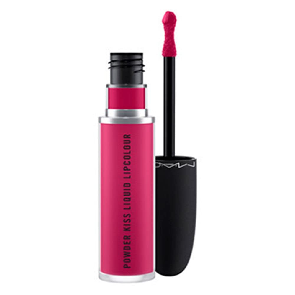 MAC Powder Kiss Liquid Lipcolour - Make It Fashun (fuchsia) 0.17 fl oz / 5 ml